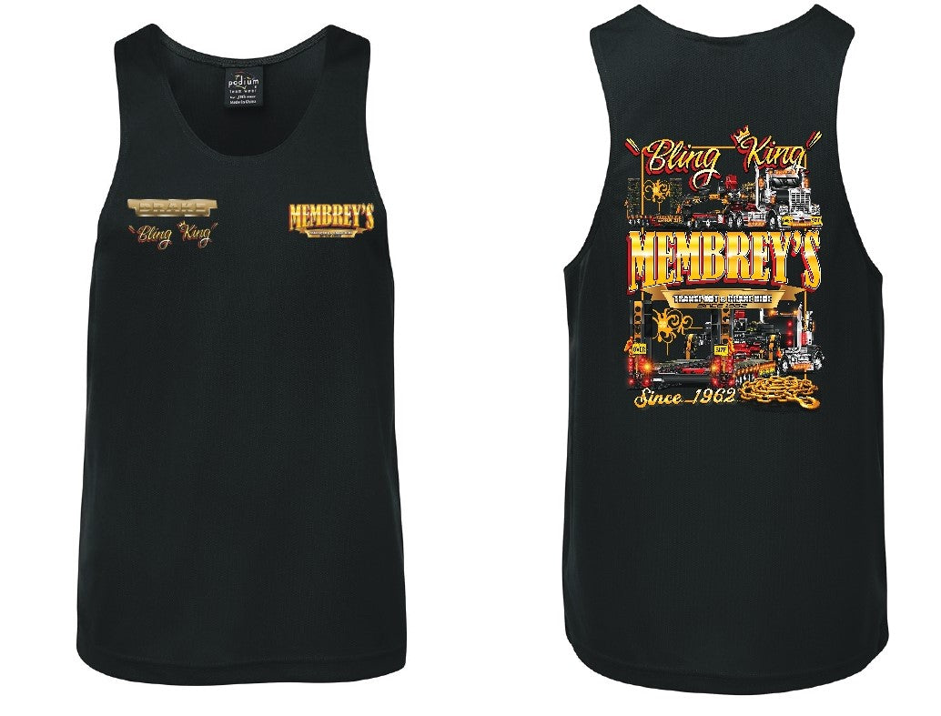 ** PRE ORDER ** BLING KING SINGLET